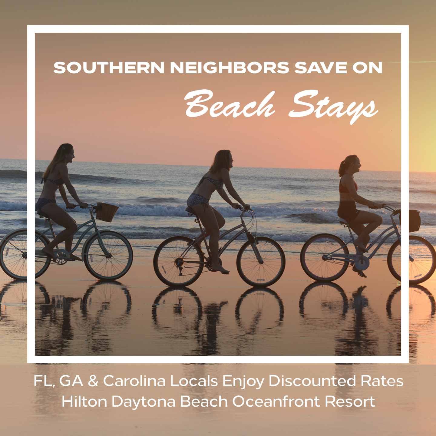 Hilton Daytona Beach Southern Hospitality social post, version 2